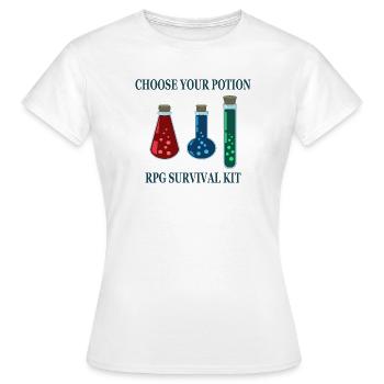 Choose Your Potion Gaming - Women's T-Shirt - white - Front - AI Model Female 172 dark (172cm)