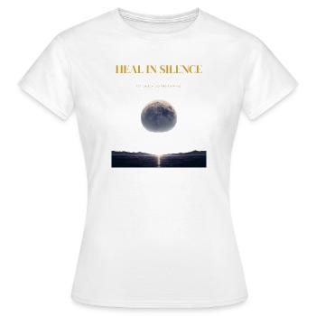Guérissez en silence – Laissez la paix parler - T-shirt Femme - blanc - Devant - AI Model Female 172 dark (172cm)
