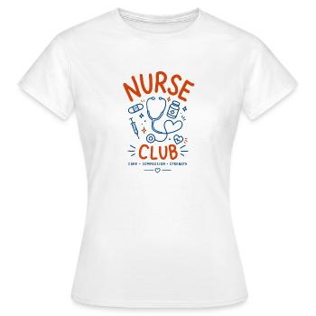 Nurse t-shirt design - Women's T-Shirt - white - Front - AI Model Female 172 dark (172cm)