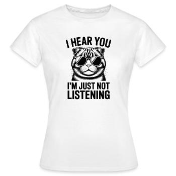 Scottish Folding Cat Scottish Fold Gift - Women's T-Shirt - white - Front - AI Model Female 172 dark (172cm)