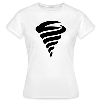tornado - Women's T-Shirt - white - Front - AI Model Female 172 dark (172cm)