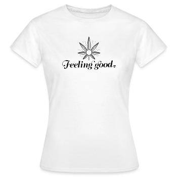 Feeling good - Women's T-Shirt - white - Front - AI Model Female 172 dark (172cm)