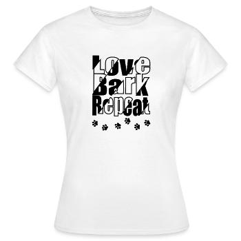 Par amour de la répétition - T-shirt Femme - blanc - Devant - AI Model Female 172 dark (172cm)