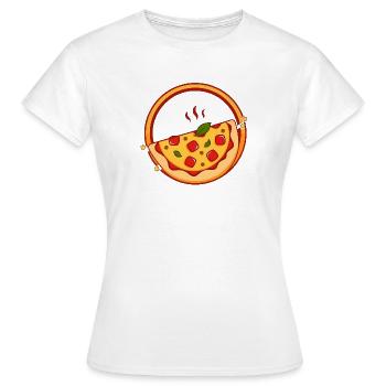 Pizza - Women's T-Shirt - white - Front - AI Model Female 172 dark (172cm)