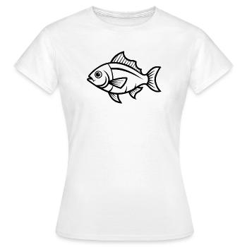Vivaneau rouge - T-shirt Femme - blanc - Devant - AI Model Female 172 dark (172cm)