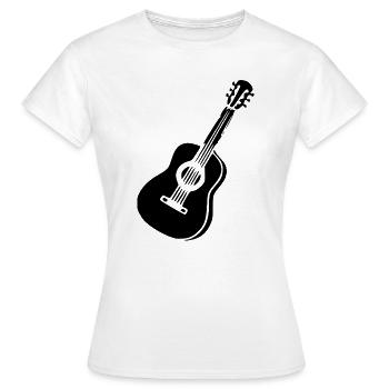 Musique de guitare Musique Musique Musique Groupe de musique - T-shirt Femme - blanc - Devant - AI Model Female 172 dark (172cm)