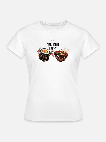 you maki miso happy - Frauen T-Shirt - Weiß
