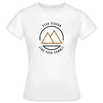 Peak Season Find Your Summit Summit Theme - Women's T-Shirt - white - Front - AI Model Female 172 dark (172cm)