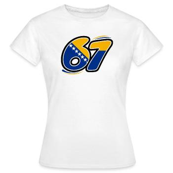 67 Édition Bosnie - T-shirt Femme - blanc - Devant - AI Model Female 172 dark (172cm)