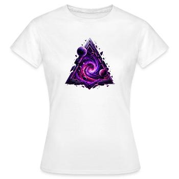 Cosmic Triangle Spell - Women's T-Shirt - white - Front - AI Model Female 172 dark (172cm)