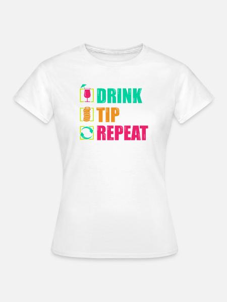 Kellner Barkeeper Ober Bar Bartender barchef - Frauen T-Shirt - Weiß