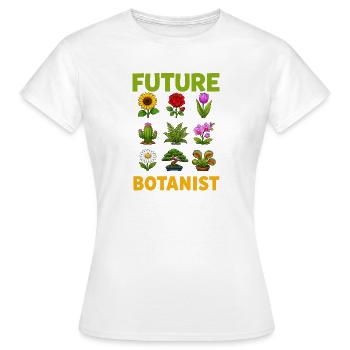 Future botanist, cute plant and plant - Women's T-Shirt - white - Front - AI Model Female 172 dark (172cm)