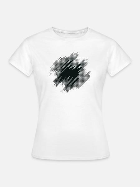Burst Circle - Frauen T-Shirt - Weiß