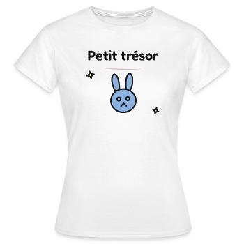 BEBE.PARENT. PARENTS. MAMAN. PAPA. FUTURE MAMAN - T-shirt Femme - blanc - Devant - AI Model Female 172 dark (172cm)