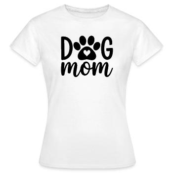 Dog Mom - Women's T-Shirt - white - Front - AI Model Female 172 dark (172cm)