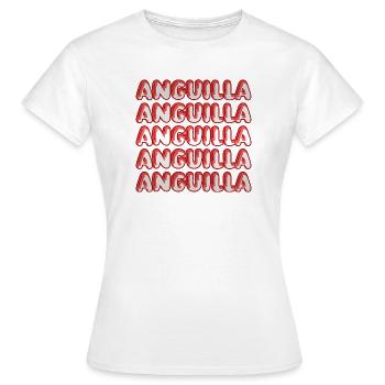Gift for Anguilla - Women's T-Shirt - white - Front - AI Model Female 172 dark (172cm)