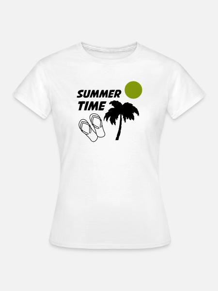 Summertime - Frauen T-Shirt - Weiß