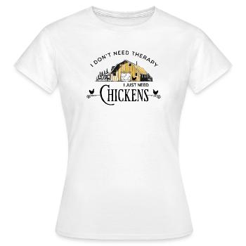 Chicken Farm Therapy - Women's T-Shirt - white - Front - AI Model Female 172 dark (172cm)