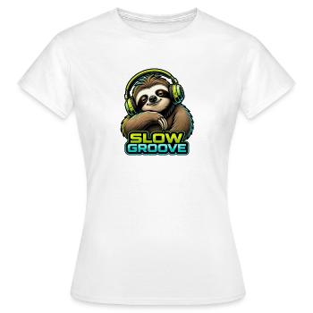 Paresse - Groove lent - T-shirt Femme - blanc - Devant - AI Model Female 172 dark (172cm)