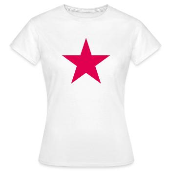Étoile Rose Néon - T-shirt Femme - blanc - Devant - AI Model Female 172 dark (172cm)
