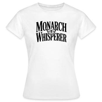 Monarch Whisperer - Women's T-Shirt - white - Front - AI Model Female 172 dark (172cm)