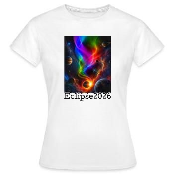 Nebula Neon Eclipse 2026 limited edition - Women's T-Shirt - white - Front - AI Model Female 172 dark (172cm)