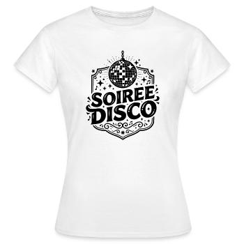 Disco night - Women's T-Shirt - white - Front - AI Model Female 172 dark (172cm)