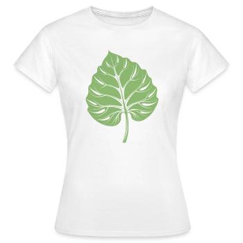Feuille de taro - T-shirt Femme - blanc - Devant - AI Model Female 172 dark (172cm)