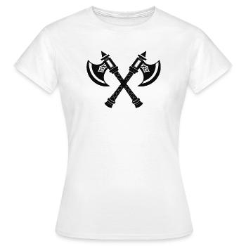 Viking Axes - Women's T-Shirt - white - Front - AI Model Female 172 dark (172cm)