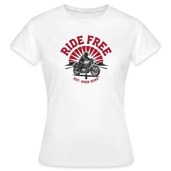 Ride Free - Women's T-Shirt - white - Front - AI Model Female 172 dark (172cm)