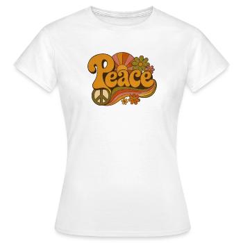 peace - Women's T-Shirt - white - Front - AI Model Female 172 dark (172cm)