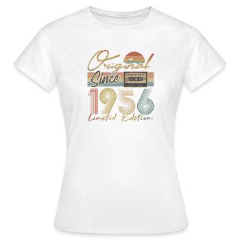 70e anniversaire, 70 ans - T-shirt Femme - blanc - Devant - AI Model Female 172 dark (172cm)