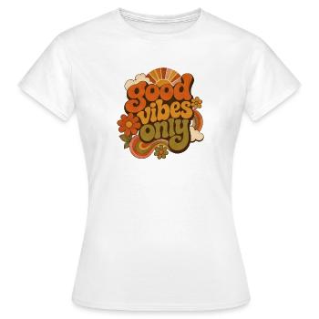 vibes - Women's T-Shirt - white - Front - AI Model Female 172 dark (172cm)