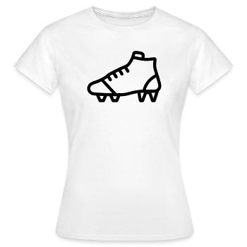 chaussure de football crampons - T-shirt Femme - blanc - Devant - AI Model Female 172 dark (172cm)