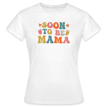 Bientôt Maman - T-shirt Femme - blanc - Devant - AI Model Female 172 dark (172cm)