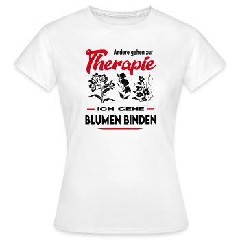 Fleuriste Fleuriste Fleuriste Vendeur de fleurs Profession - T-shirt Femme - blanc - Devant - AI Model Female 172 dark (172cm)