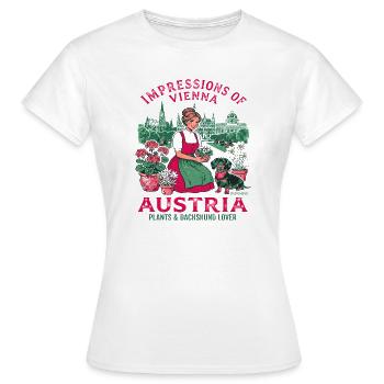 Impressions Of Vienna Austria Plants And - Women's T-Shirt - white - Front - AI Model Female 172 dark (172cm)