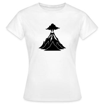 Volcano - Women's T-Shirt - white - Front - AI Model Female 172 dark (172cm)