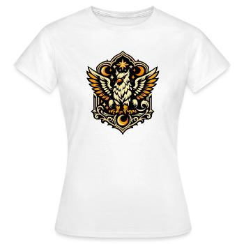 Night Star Owl Crest - Women's T-Shirt - white - Front - AI Model Female 172 dark (172cm)