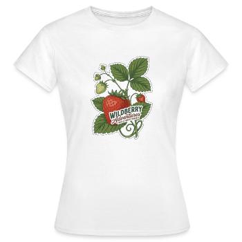 Vintage Botanical Wildberry Adventures - Women's T-Shirt - white - Front - AI Model Female 172 dark (172cm)