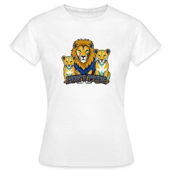 Lion Pride Sportmaskottchen-Vektor - Frauen T-Shirt - Weiß - Vorne - AI Model Female 172 dark (172cm)