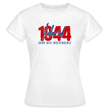 Islande 1944 – Né dans l’indépendance | République - T-shirt Femme - blanc - Devant - AI Model Female 172 dark (172cm)
