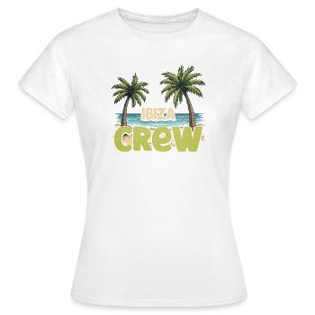 Équipage Ibiza - T-shirt Femme - blanc - Devant - AI Model Female 172 dark (172cm)