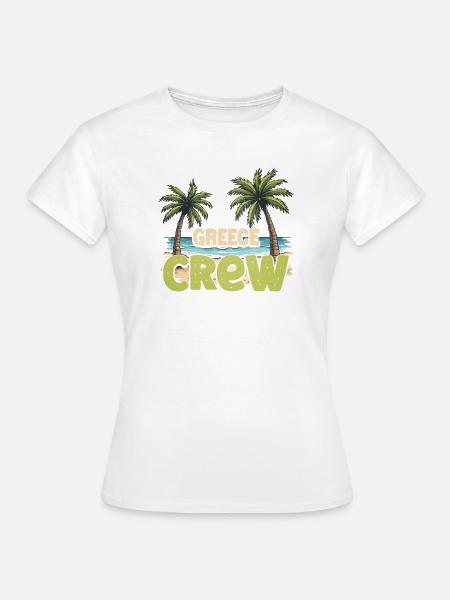 Greece Crew - Frauen T-Shirt - Weiß