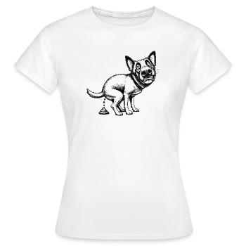 canine - T-shirt Femme - blanc - Devant - AI Model Female 172 dark (172cm)