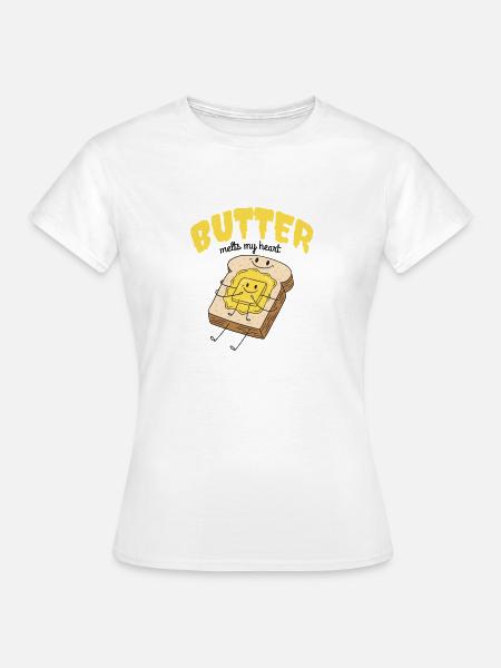 Toast & Butter - Frauen T-Shirt - Weiß