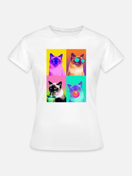 Katzen Himalaya Katze - Frauen T-Shirt - Weiß