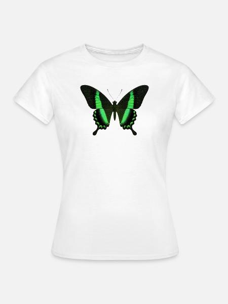 Smaragdschwalbenschwanz Papilio palinurus Schmetterling - Frauen T-Shirt - Weiß