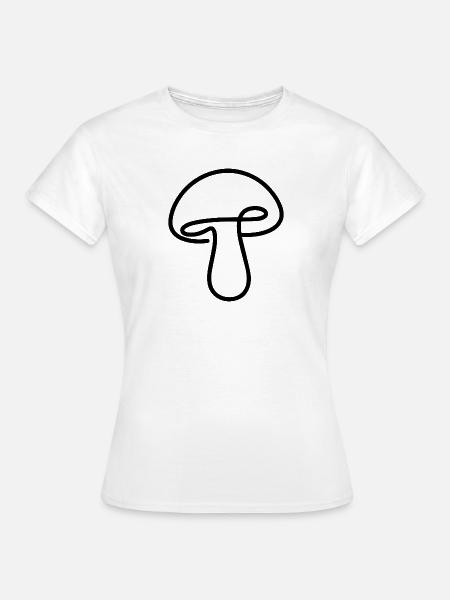 Pilz Wald Natur Herbst Naturfreund - Frauen T-Shirt - Weiß