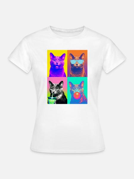 Katzen Korat Katze - Frauen T-Shirt - Weiß